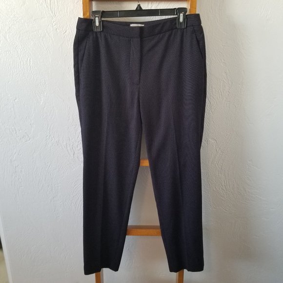H&M Navy and White Trousers Size 8 - Picture 1 of 8